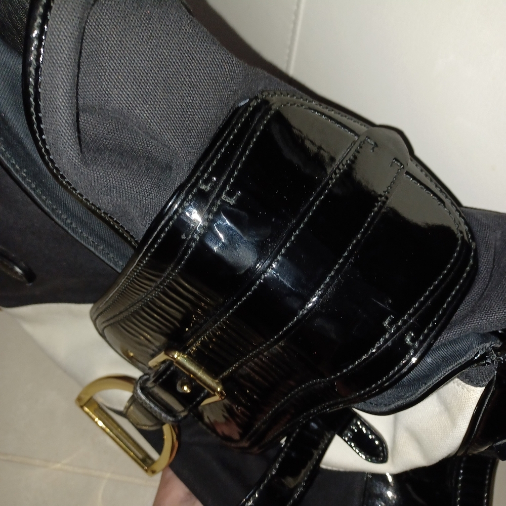 Ralph Lauren Black Patent Leather Backpack - Picture 7 of 10